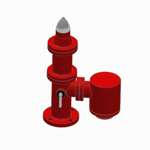 High velocity vent valve CAD model