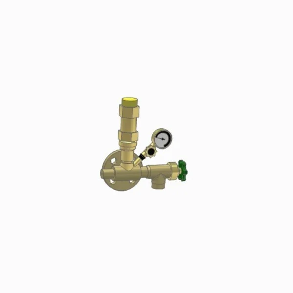 Industrial valve manifold assembly CAD model